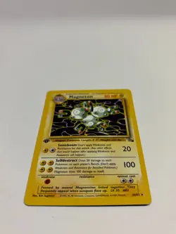Magneton 26/62 1st Edition Fossil Rare Non-Holo Vintage Pokemon TCG Card - Image 4