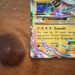 Pokemon TCG M Ampharos EX 28/98 Ultra Rare Full Art Holo HP 220 - Image 5