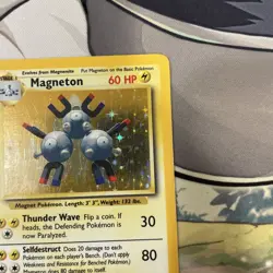 Magneton 9/102 - Base Set Holo - WOTC Pokemon TCG 1999 - LP - Image 5