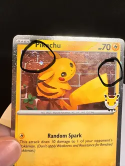Mint Pikachu (Pokemon Day 2026) 051/162 *RARE* Double *SWIRL* PACK FRESH - Image 1