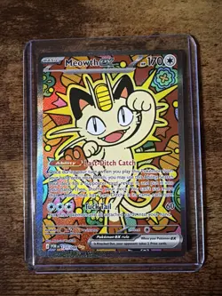 Pokemon TCG Meowth EX Holo SIR 121/88 NM - Image 1