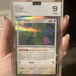 Ditto 132/165 Holo Play Pokemon Prize Pack Series 6 Stamp Scarlet Violet-151 - Image 3