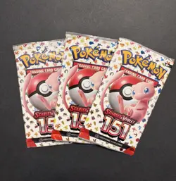 Pokemon 151 Booster Packs - Lot of 3 Packs! Brand New, Factory-Sealed! - Image 1