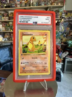 1999 POKEMON BASE SET 1ST EDITION #46 CHARMANDER PSA 9 - Image 4