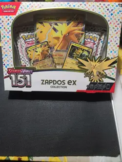 Pokemon TCG Scarlet & Violet 151 Zapdos ex Collection Box Oversized - Image 1