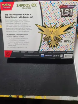 Pokemon TCG Scarlet & Violet 151 Zapdos ex Collection Box Oversized - Image 2