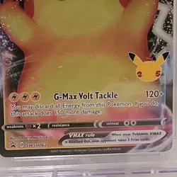 The Pokemon Company Pikachu VMAX Black Star Promo Holo SWSH062 CGC 10 - Image 2