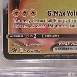The Pokemon Company Pikachu VMAX Black Star Promo Holo SWSH062 CGC 10 - Image 3