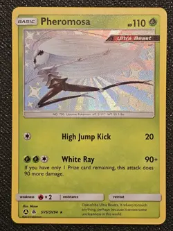 Pokemon TCG Pheromosa SV5/SV94 Shiny Rare Hidden Fates Shiny Vault Near Mint - Image 1