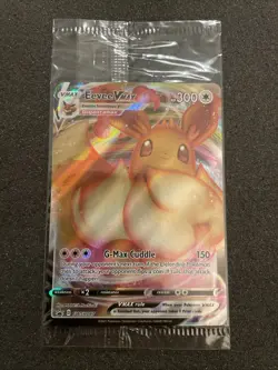 SEALED Eevee VMAX SWSH087 Black Star Promo Full Art Holo Pokemon TCG 2021 NM - Image 1