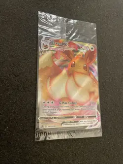 SEALED Eevee VMAX SWSH087 Black Star Promo Full Art Holo Pokemon TCG 2021 NM - Image 2
