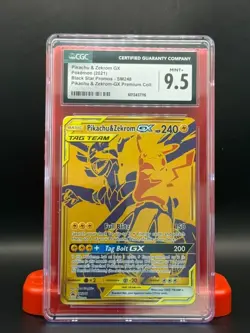 Pokemon Pikachu & Zekrom GX SM248 Promo Holo CGC 9.5 graded: trading card game - Image 1