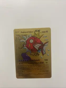 Magikarp & Wailord GX 161/181 TAG TEAM - Pokemon Gold Foil Fan Art Card - Image 1