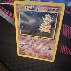 Pokemon TCG Slowking 14/111 Neo Genesis Unlimited Holo Rare with swirl VLP - Image 1