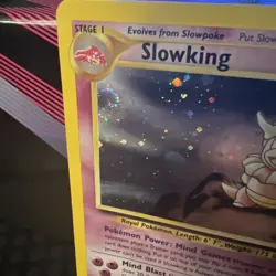 Pokemon TCG Slowking 14/111 Neo Genesis Unlimited Holo Rare with swirl VLP - Image 2