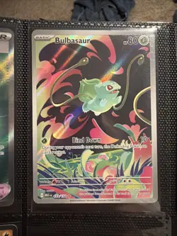 Pokemon TCG Bulbasaur Mega Evolution Illustration Rare Holo 133/132 - Image 1