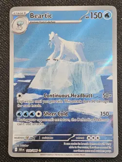 Beartic 110/086 - Black Bolt Illustration Rare Holo- BLK EN - Pokemon TCG - NM - Image 1