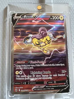 Pokemon TCG Raikou V Crown Zenith: Galarian Gallery GG41/GG70 Holo Ultra Rare - Image 1