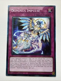 yugioh TCG Rarity Collection 5 Dominus Impulse Collector's Rare NM - Image 1