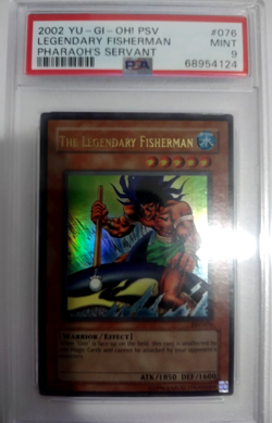 2002 Yu-Gi-Oh Vintage The Legendary Fisherman PSV-076 Ultra Rare Holo PSA 9 *124 - Image 1