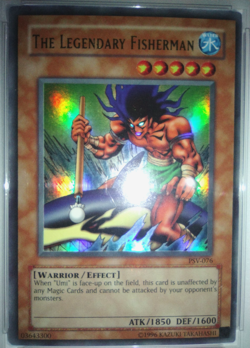 2002 Yu-Gi-Oh Vintage The Legendary Fisherman PSV-076 Ultra Rare Holo PSA 9 *124 - Image 2