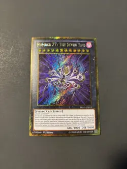 Number 77: The Seven Sins PGL3-EN011 Premium Gold: Infinite Gold 1st Edition - Image 1