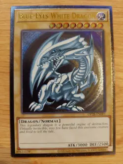 Blue-Eyes White Dragon - OP28-EN001 - Near Mint NM - Ultimate Rare - Unlimited - Image 1