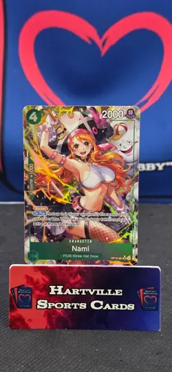 One Piece TCG Nami OP14-031 Alt Art SR The Azure Sea’s Seven English OP14 TCG - Image 1