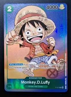 One Piece Monkey D. Luffy P-037 Promo Foil Gen Con 2023 Promotion P 037 English - Image 1