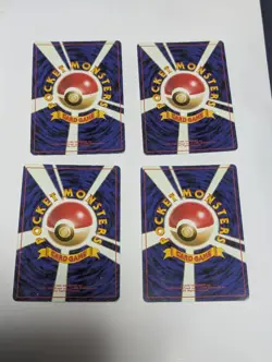 Pokemon TCG Japanese Old Back Fossil Expansion Cards Bulk Lot 4-Card Set MP - Image 2