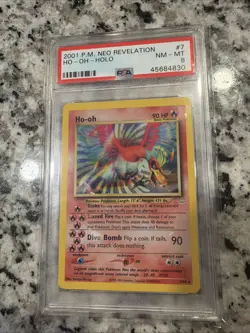 Pokemon TCG Ho-Oh #250 Neo Revelation Holographic Card PSA 8 - Image 1