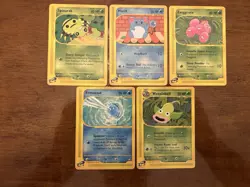 Pokemon TCG Aquapolis Non Holo Lot 5 Cards 2002 Vintage!! - Image 1