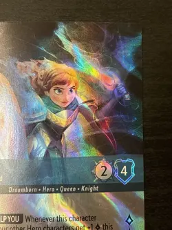 Disney Lorcana Enchanted Anna - True-Hearted Card 217/204 Ursula’s Return Set 4 - Image 3