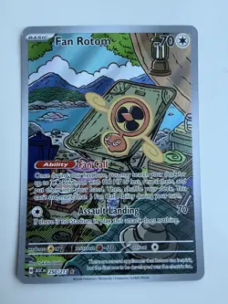 Ascended Heroes Fan Rotom 250/217 Illustration Rare IR Full Art Pokemon Card NM - Image 1