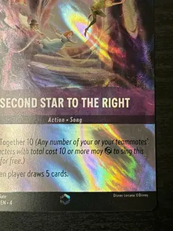 Disney Lorcana Second Star to the Right (Enchanted) Holo Ursula's Return 210/204 - Image 4