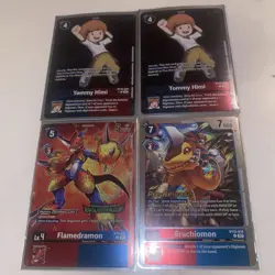Digimon Card Game Flamedramon Evolution Cup Tommy Himi Brachiomon Blue Red Deck - Image 2