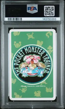 1996 Pokemon Green/Venusaur Poker Card Bulbasaur Ace of Diamonds PSA 10 - Image 2