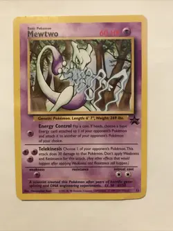 Pokemon Card Mewtwo Black Star Promo 12 - Image 1