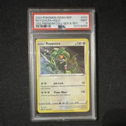 Pokemon Rayquaza SWSH029 Sword & Shield Promo Holo PSA 9 130 HP Card - Image 1