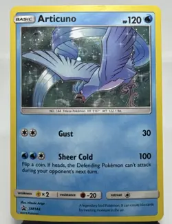 Pokemon TCG Articuno SM144 Sm Black Star Promo Holo Card - Image 1