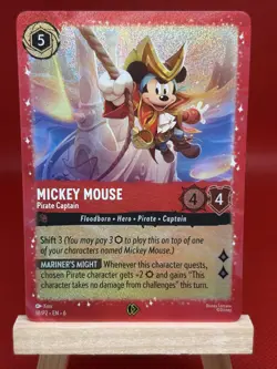 Mickey Mouse - Pirate Captain 18 Disney Lorcana Promo Cards HOLOFOIL 🔥 - Image 1