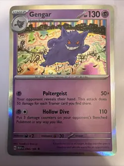 Pokemon Gengar TCG Scarlet & Violet Holo Rare Card #94/165 - Image 1