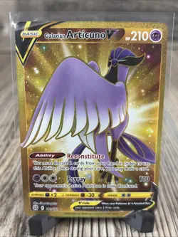 Pokemon Galarian Articuno V Secret Rare 181/172 Brilliant Stars Trading Card NM - Image 1