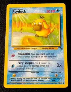 PSYDUCK 53/62 LP 1999-2000 Fossil Australian (Red Logo) - Pokemon Card - Image 1