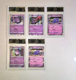 Lot*5 Chinese Gengar Cards Set, All OCD 10 Pristine, Holo Rare Collection JL89 - Image 1
