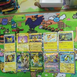 Pokemon Card Jolteon 10x Set No Duplicates Japanese TCG LP Condition - Image 1