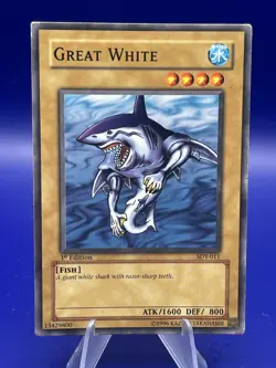 | Yugioh Great White SDY-011 1st Edition Common Starter Deck Yugi PL 🔥 | LP - Image 1