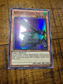 Artillery Catapult Turtle MP21-EN099 1st Edition Super Rare LP + BONUS - Image 1