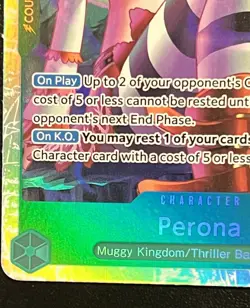 Perona One Piece Op14-033 SR TCG English Near Mint Super Rare Thriller Bark - Image 5