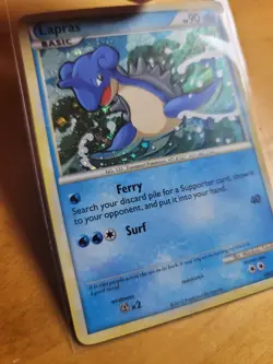Lapras HGSS14 Partial Spiral Holo Promo Rare 2010 Pokemon TCG Card NM - Image 2